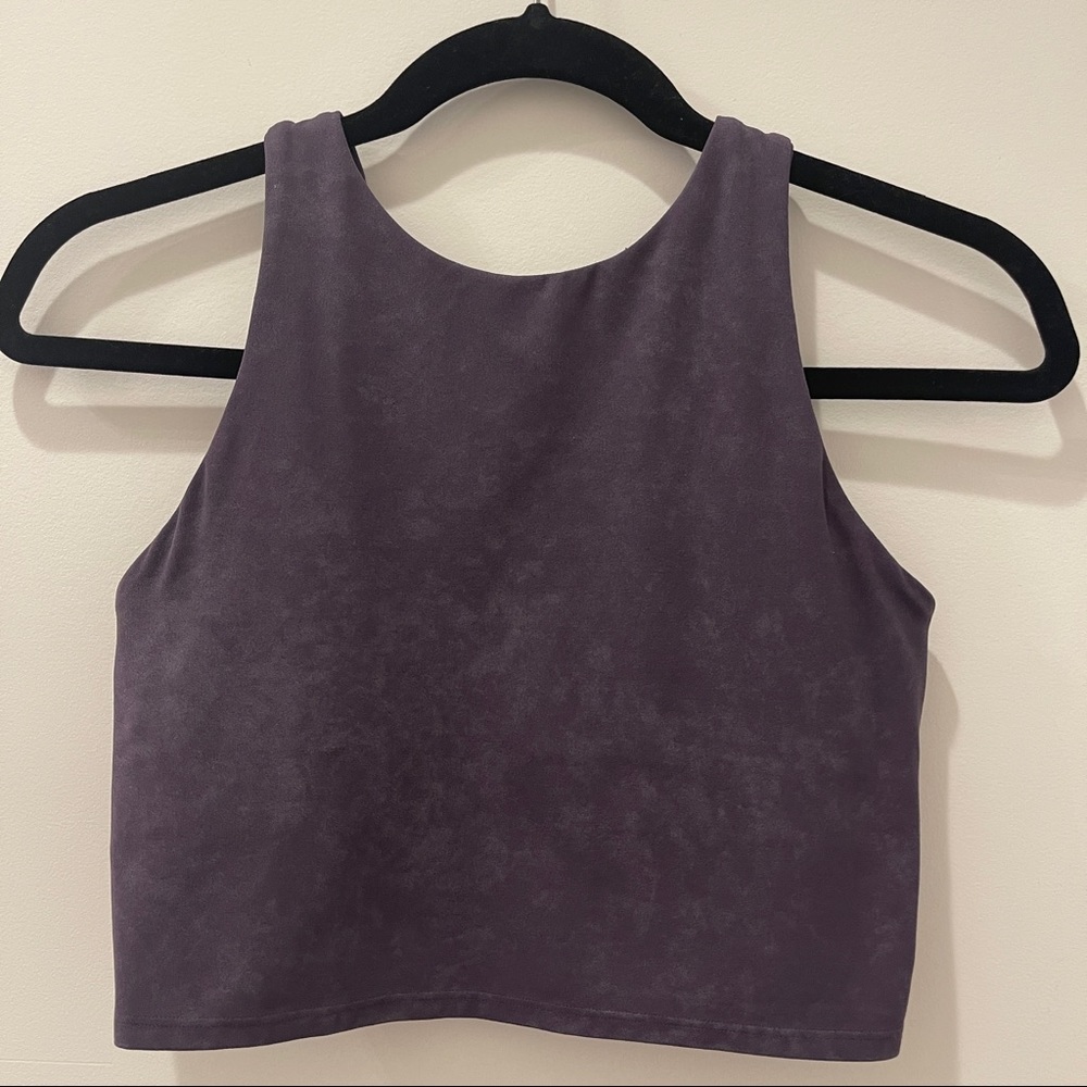 2/$20: Athleta Conscious Crop A-C cup Size XS Plum Color
